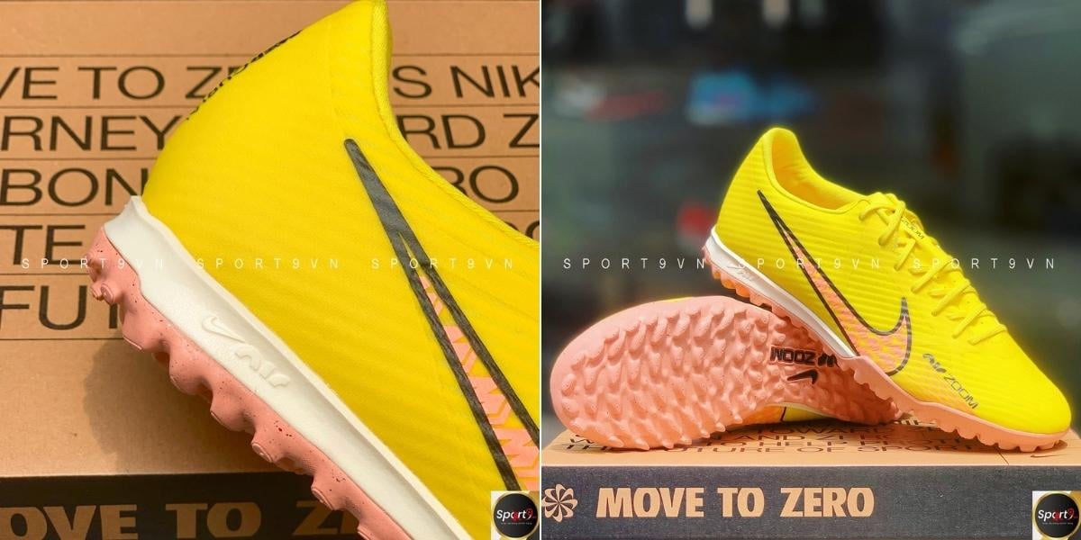 Giày bóng đá Nike Zoom Mercurial Vapor 15 Academy TF Lucent - Màu vàng - DJ5635-780
